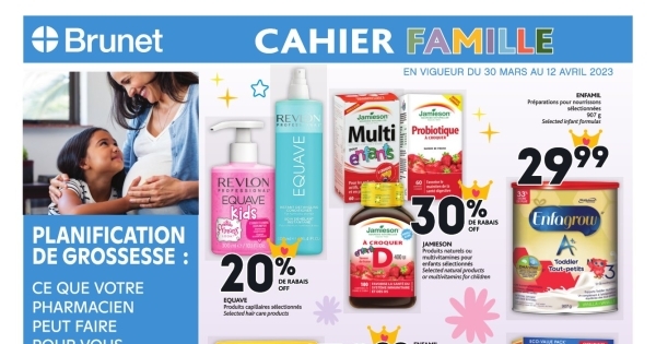 Circulaire Brunet - Cahier Famille